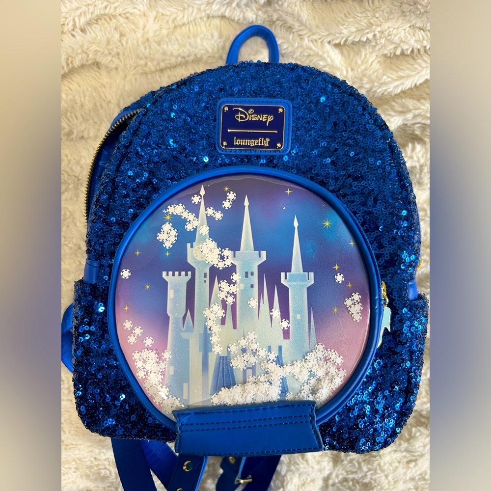 Loungefly Cinderella castle snow globe mini backpack